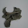 Mali brooch, Jewellery, Vintage brooch, Pewter brooch, Image 8