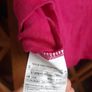 Benetton top long sleeve girls size 6-7 years pink Image 5