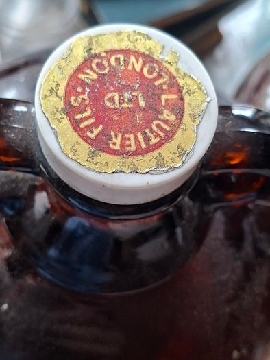 Lautier Fils amber glass demijohn bottle, Postage Available or Collection
