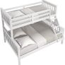 Neptune Triple Bunkbed in White/Grey Image 5