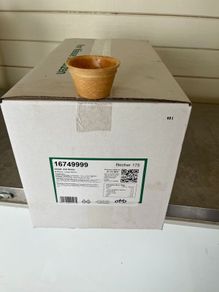 Edible ice cream tubs