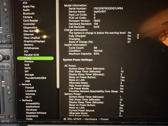 Macbook pro 16" M1 Max 64GB 1TB SSD