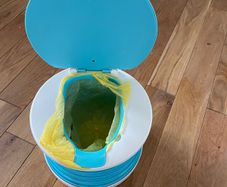 Foldable travel potty
