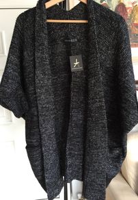 Ladies Charcoal Cardigan