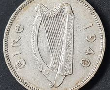 Ireland 1940 1s Shilling Silver Coin