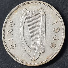 Ireland 1940 1s Shilling Silver Coin