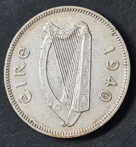 Ireland 1940 1s Shilling Silver Coin