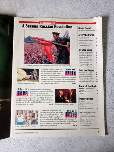 2 x Vintage Magazines " The Russian Revolution" 1991