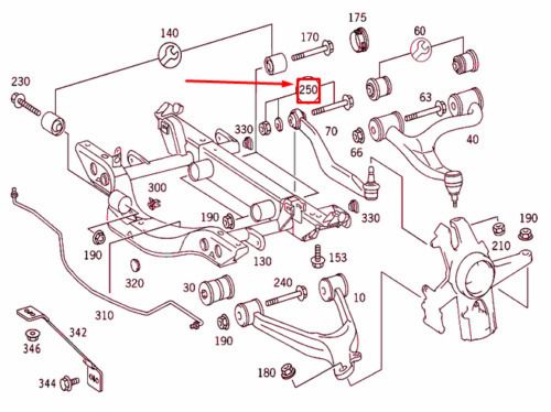 Suspension Adjust Bolt (Mercedes M Class)