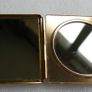 Vintage Art Deco 1930s, hand-painted, enameled compact mirror Image 4