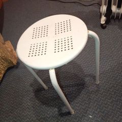 small used metal stool