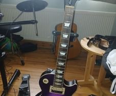 2022- rare epiphone les paul classic worn purple
