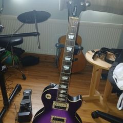 2022- rare epiphone les paul classic worn purple
