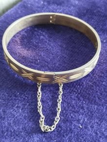 Vintage bracelet 18K RGP Rolled gold, 70s.