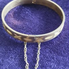 Vintage bracelet 18K RGP Rolled gold, 70s.