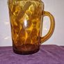 Vintage Large Amber Glass Jug Image 6