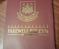Programme and Farewell Boleyn book