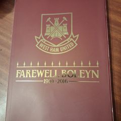 Programme and Farewell Boleyn book