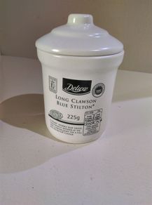 Cream Ceramic Storage Jar / Pot with Lid