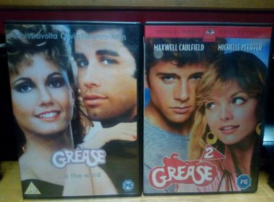 Grease 1 And 2 Dvd Musical Movies John Travolta