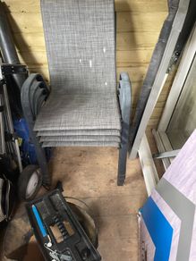 garden table and 2 chairs
