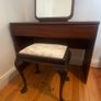 Vintage Dressing Table with Mirror & Stool Image 4