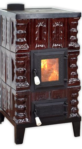 fireplace (terracotta tiles)
