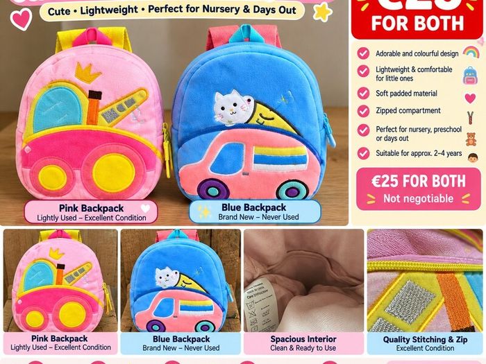 Adorable Kids' Digger Backpacks