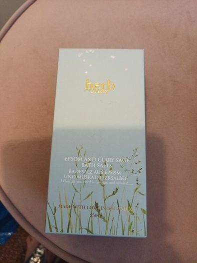 Irish Herb candle Bath salts and handcream set