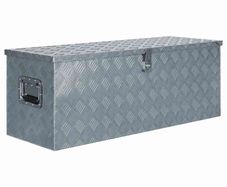 Aluminium Box 110.5x38.5x40 cm Silver