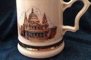 VINTAGE TANKARD Prince WIlliam Warranted 22 carat gold trim Tankard