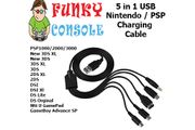 5 In 1 Usb Charging Cable For Nintendo Gba Sp Wii U 3ds Ds Lite Dsi Xl Dsi Psp