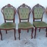 Beautiful Italian design inlaid table with 6 chairs Including 2 carvers Image 5