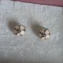 Pandora cherry blossom clips charm, featuring smooth cream enamel petals and a sterling silver beaded center very good condition Image 8
