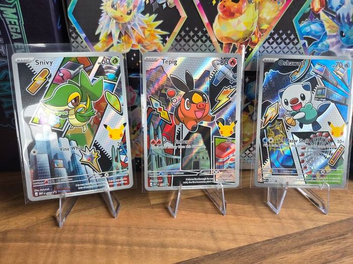 Gen 5 pokemon first partner illustration trio