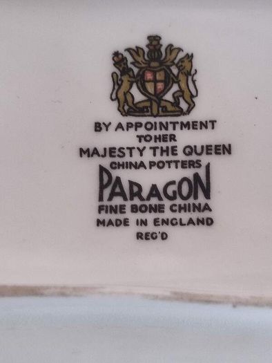 Paragon Fine Bone China England Rectangle Trinket Dish
