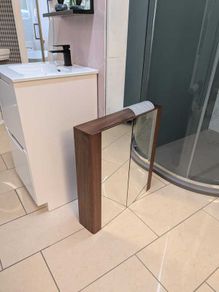 Walnut Bathroom Cabinet 600mm