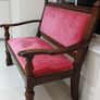 Beautiful re-upholstered two seater bench Image 2