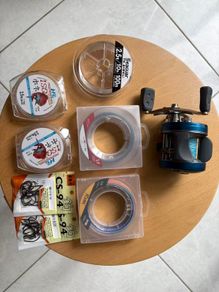 Mint Abu Garcia Revo S Baitcaster Reel + Premium Lines & Hooks Complete Bundle