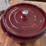 Staub 26cm Cast Iron Round Cocotte - Matte Black (Genuine) Image 2
