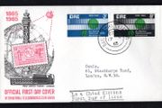 1965 Ireland Centenary International Telecommunications Union Commemorative Stamp Illustrated First Day Cover (FDC)