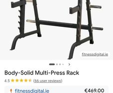 Bodysolid weightlifting rack and olympic bar