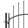 Garden Gate Steel 1x2.5 m Black Image 3