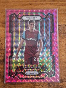 Panini Prizm Premier League 2023-24 Nayef Aguerd, West Ham, Pink Mosaic, #218 - free standard postage