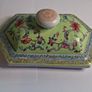 Large Chinese Hand Painted Jar and Lid Image 9