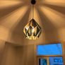 Eglo Black Copper Carlton 1 Geometric Pendant Light Ceiling Shade Image 2