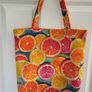 Handmade Tote Bags "Vegan " and "Citrus " Image 4