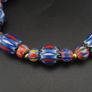 Vintage Venetian Style MultiColor Chevron Glass Beads Necklace Image 9