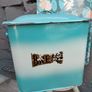 Vintage Enamel bread bin Image 2