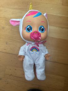 Cry Babies Dreamy the Unicorn 12 Baby Doll | Shimmery Removable Rainbow Pajamas